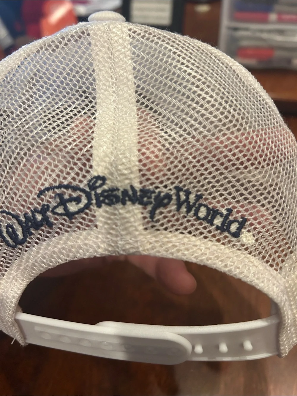 White 'Mickey' Mesh Baseball Cap Walt Disney World